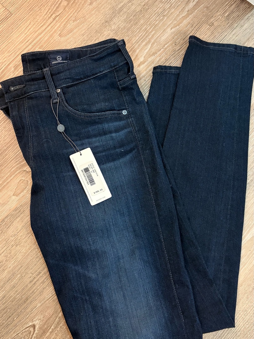 Ag Adriano Goldschmied Dark Navy Skinny Jeans